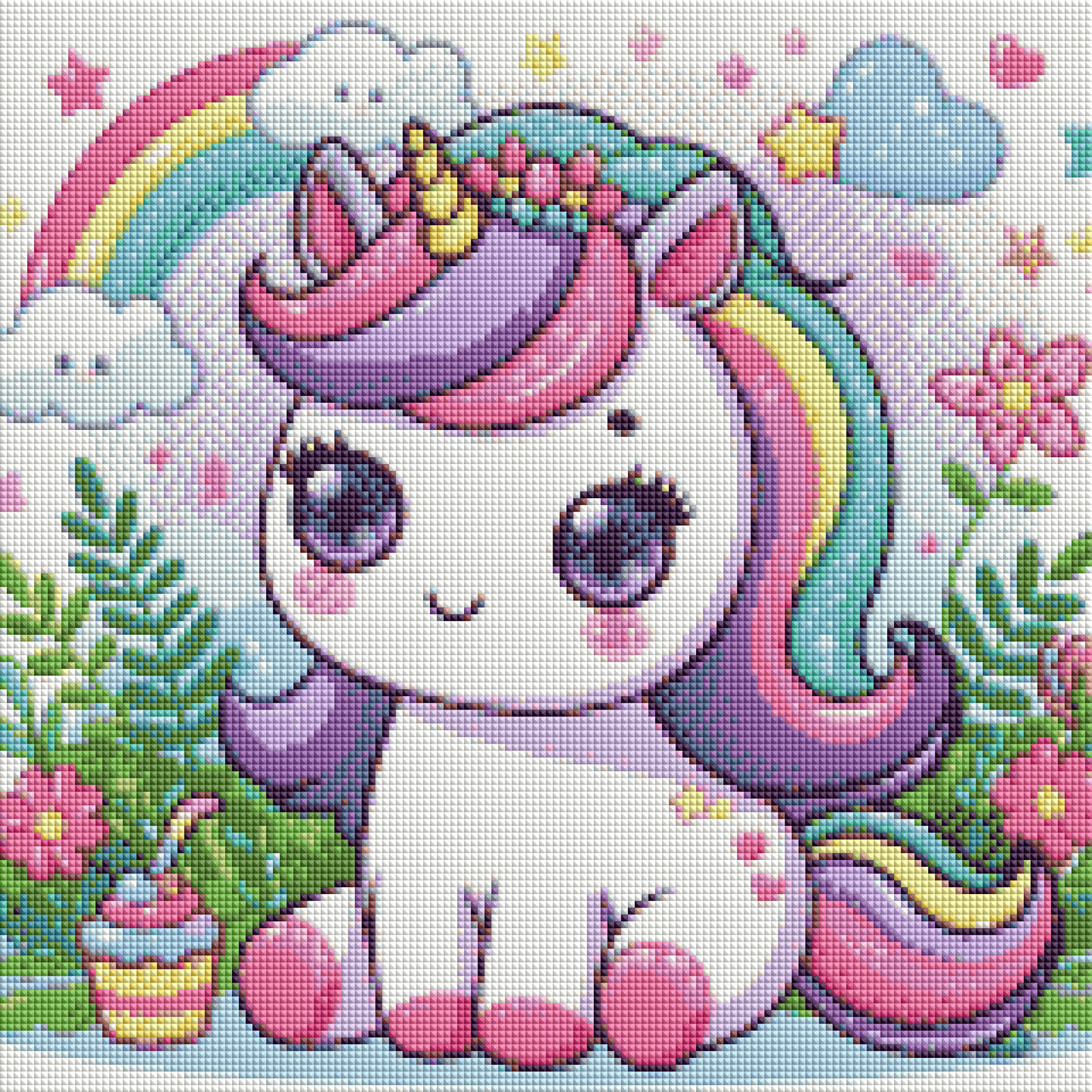 ZAiZ-023 Unicorn ALL FAIRY DUST Diamond Painting