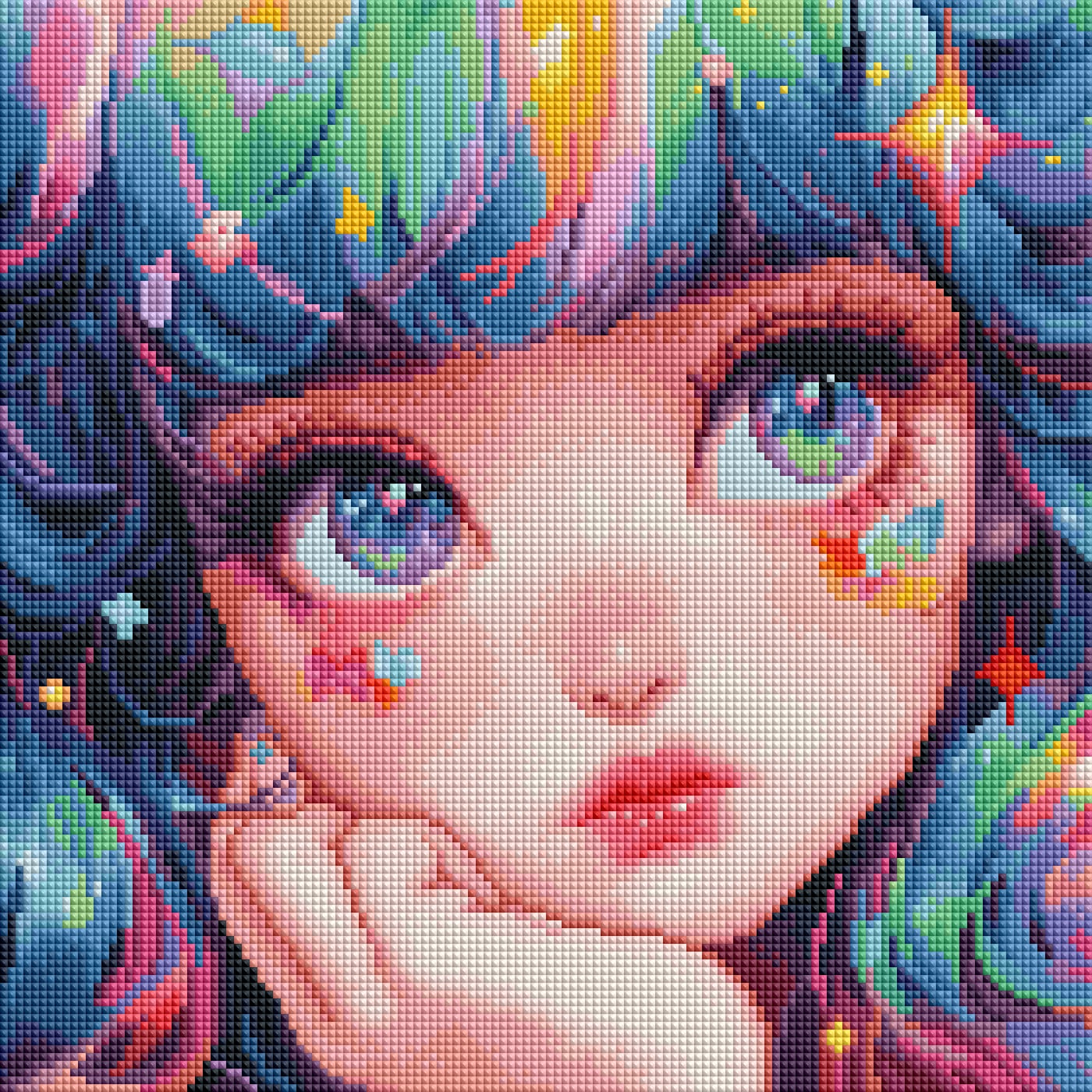 ZAiX-030 Kawaii Girl Premium Kit Diamond Painting