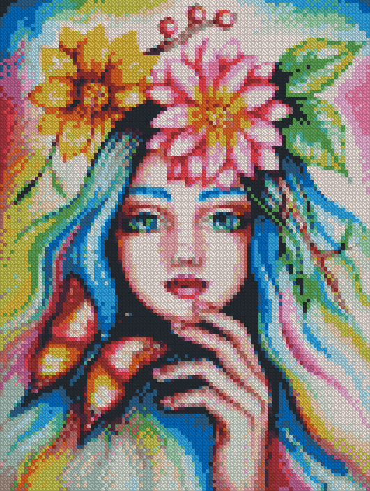 ZAi-1054 Girl Diamond Painting