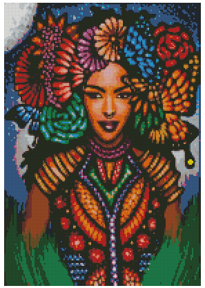 ZAi-2089 Girl Diamond Painting