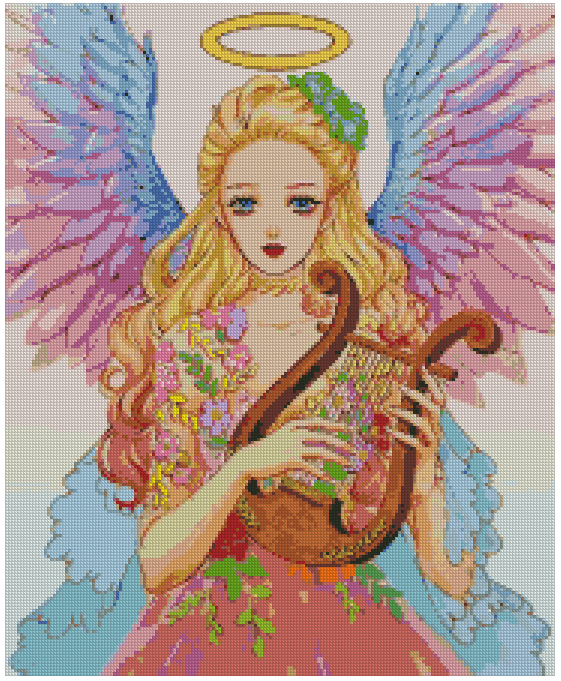 ZAi-2160 Girl Angel Diamond Painting