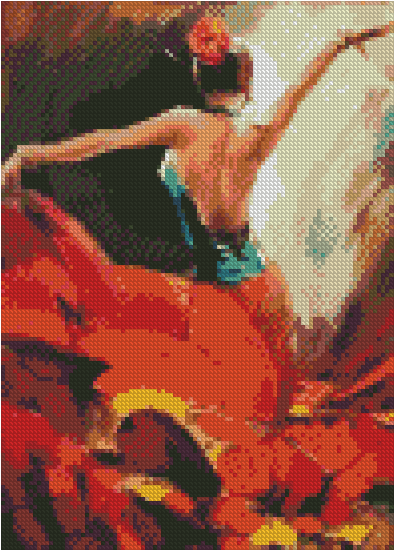 ZAi-318 Girl Dancing Diamond Painting