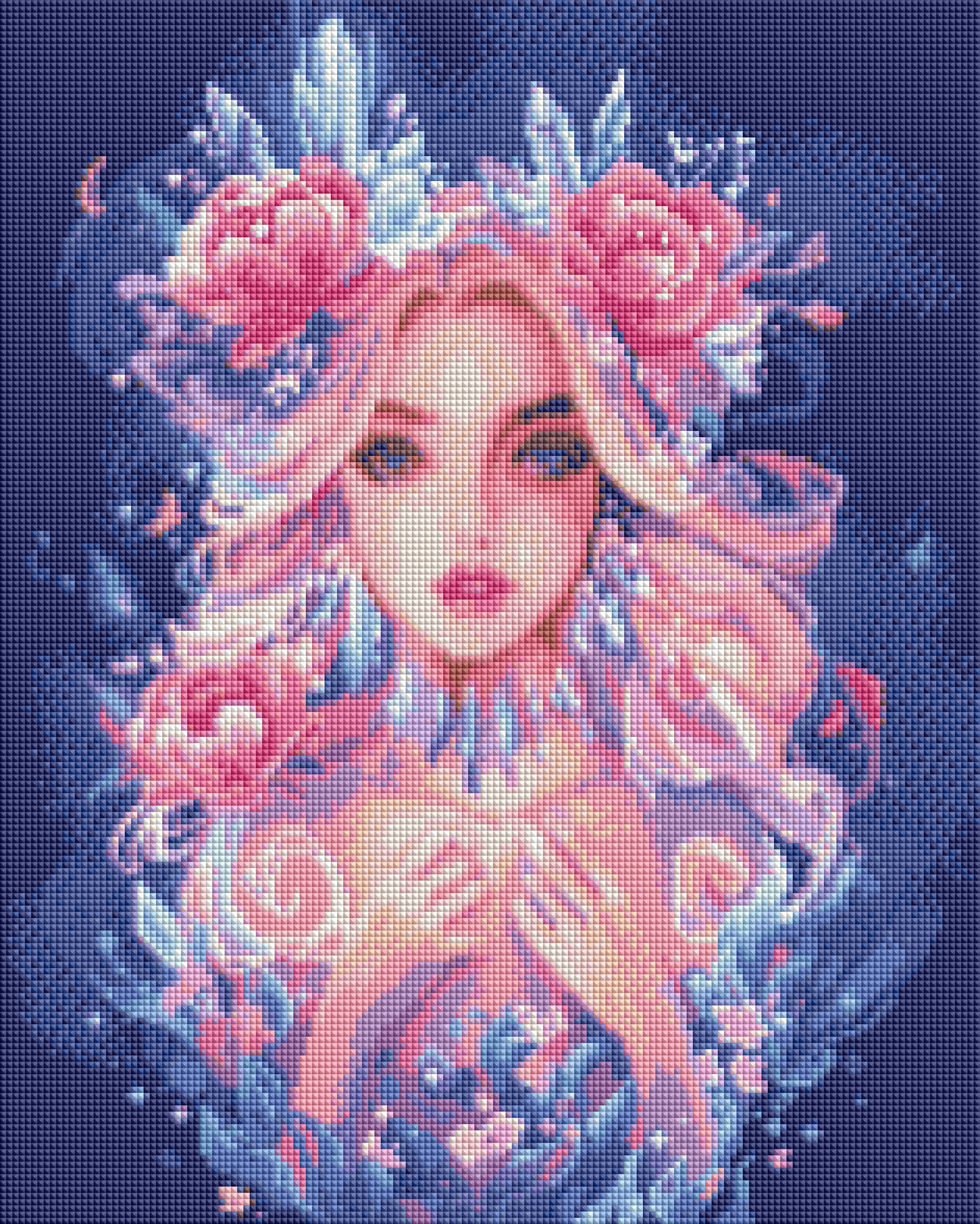 ZAi- 2819 Lady Flower Diamond Painting