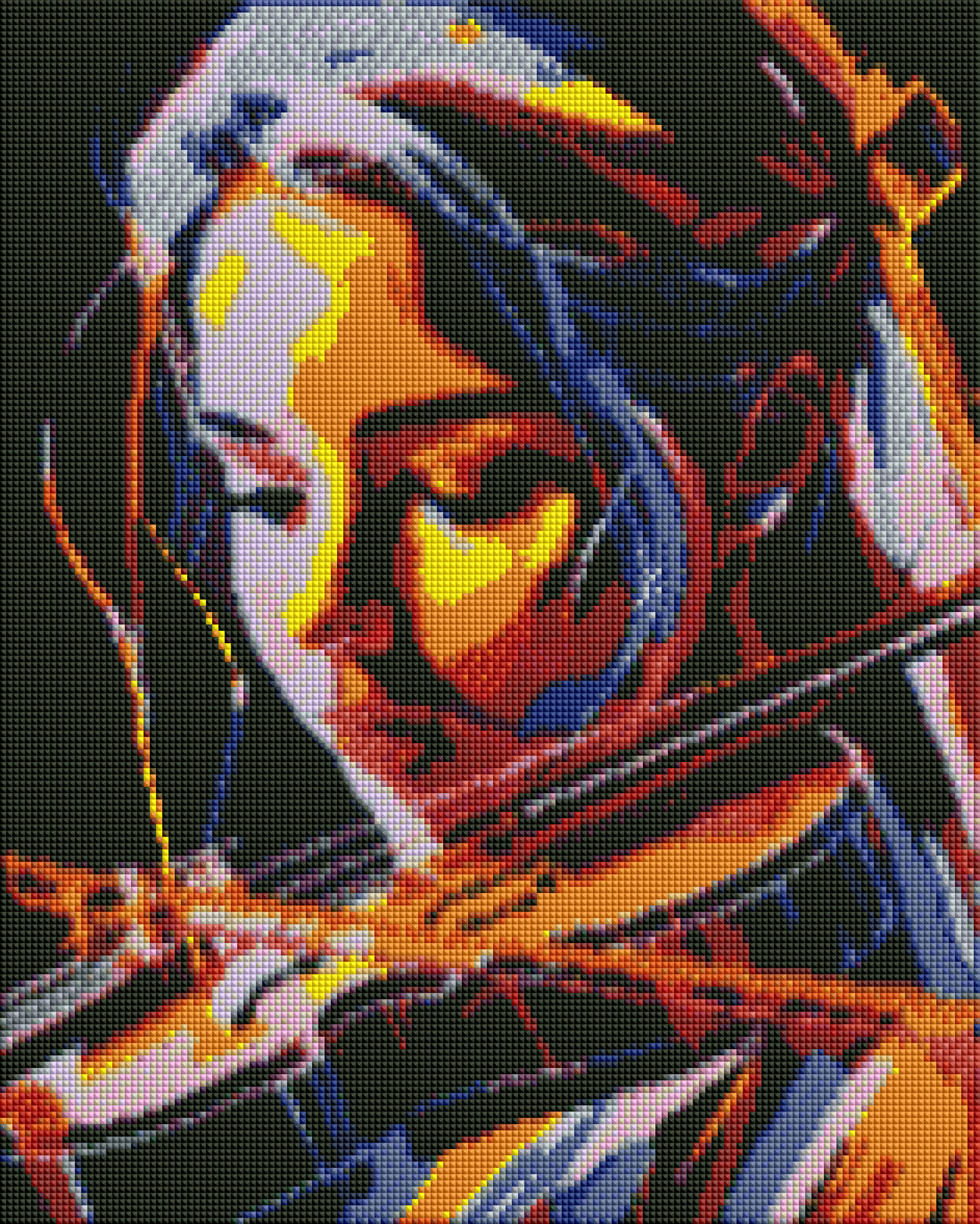 ZAiC-030 Violin ALL CRYSTALS Diamond Painting
