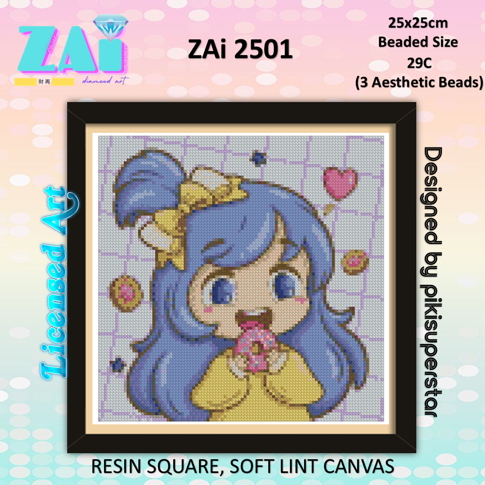 ZAi-2501 Kawaii Girl Diamond Painting