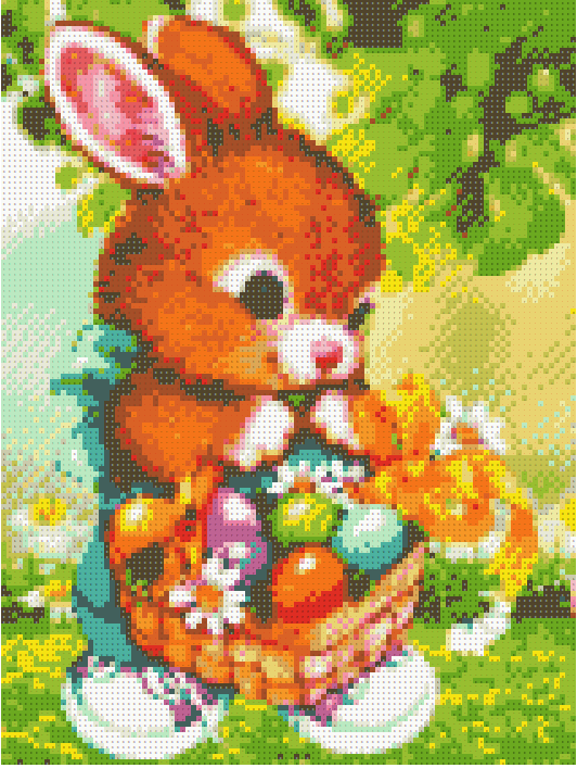 ZAi-1071 Bunny Easter Diamond Painting