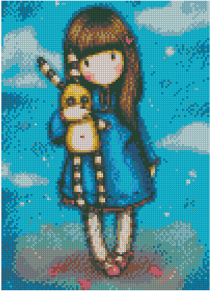 ZAi-1091 Girl Diamond Painting