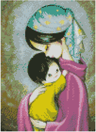 ZAi-1092 Mother & Child Diamond Painting