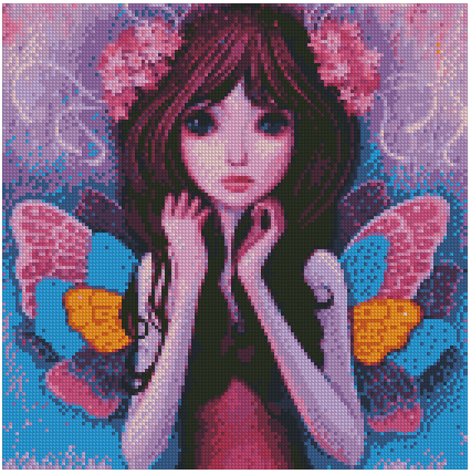 ZAi-1104 Girl Diamond Painting