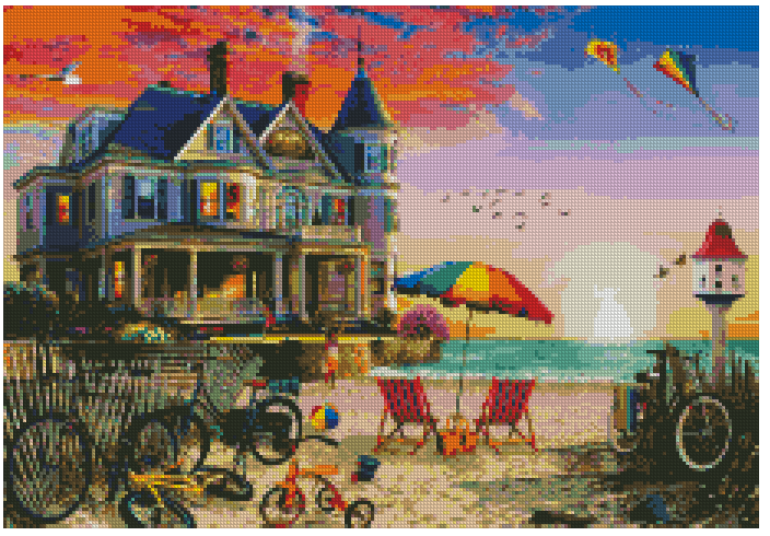 ZAi-1189 Vacation House Diamond Painting