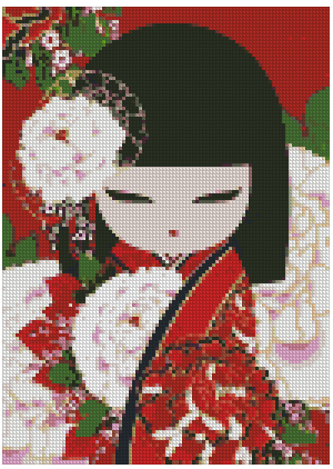 ZAi-1210 Kokeshi Diamond Painting