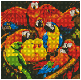 ZAi-1326 Parrot Diamond Painting