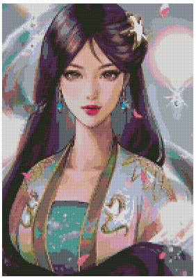 ZAi-1355 Anime Girl Diamond Painting