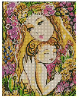 ZAi-1404 Mom & Child Diamond Painting