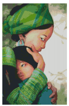 ZAi-1405 Mom & Child Diamond Painting