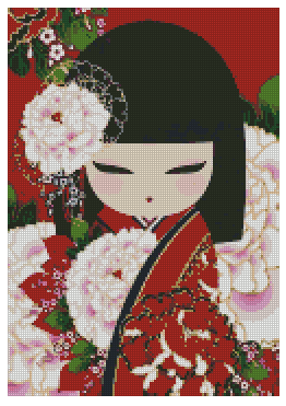 ZAi-1412 Kokeshi Diamond Painting