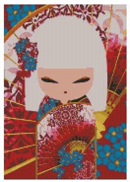 ZAi-1414 Kokeshi Diamond Painting