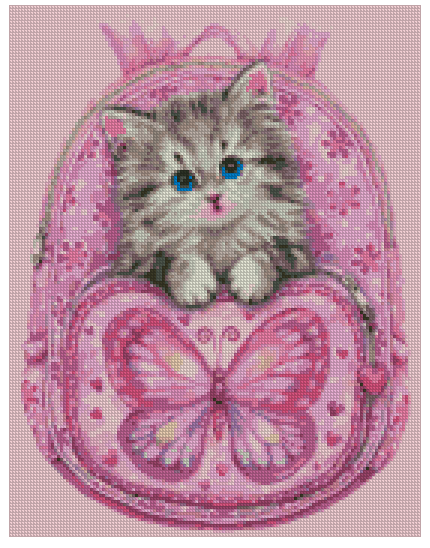 ZAi-1434 Dog Backpack Diamond Painting