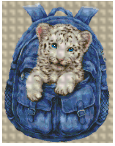 ZAi-1435 Backpack Dogs Diamond Painting