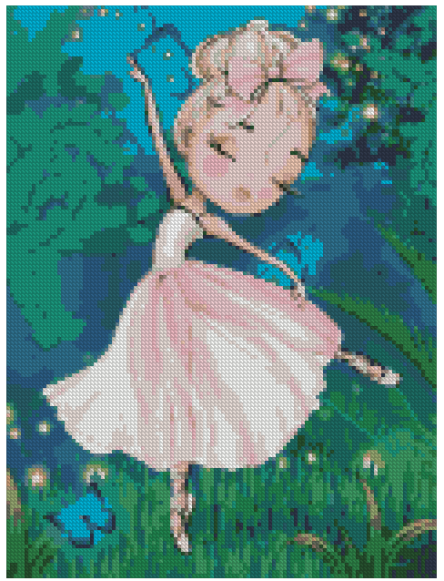 ZAi-1468 Ballet Girl Diamond Painting