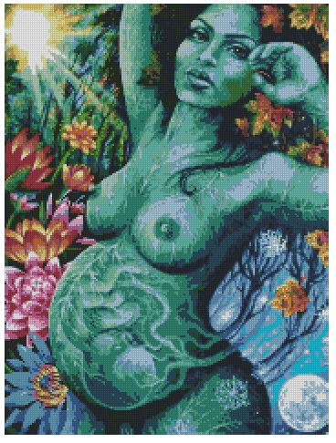 ZAi-1495 Mother Earth Diamond Painting