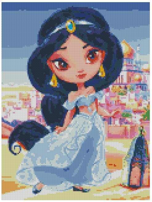 ZAi-1510 Disney Jasmine Diamond Painting