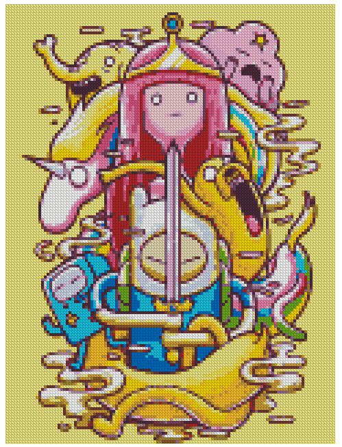 ZAi-1524 Adventure Time Diamond Painting
