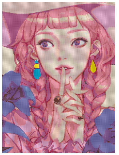 ZAi-1533 Girl Diamond Painting