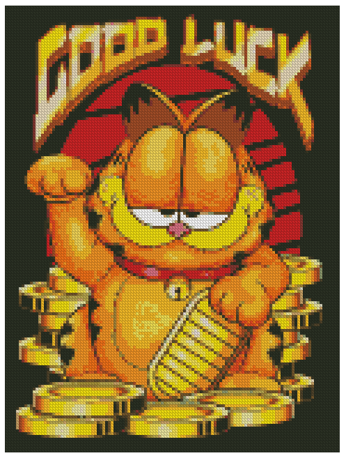 ZAi-1545 Garfield Luck Diamond Painting