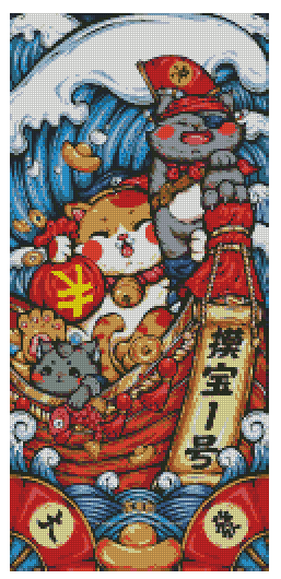 ZAi-1563 Lucky Cat Diamond Painting