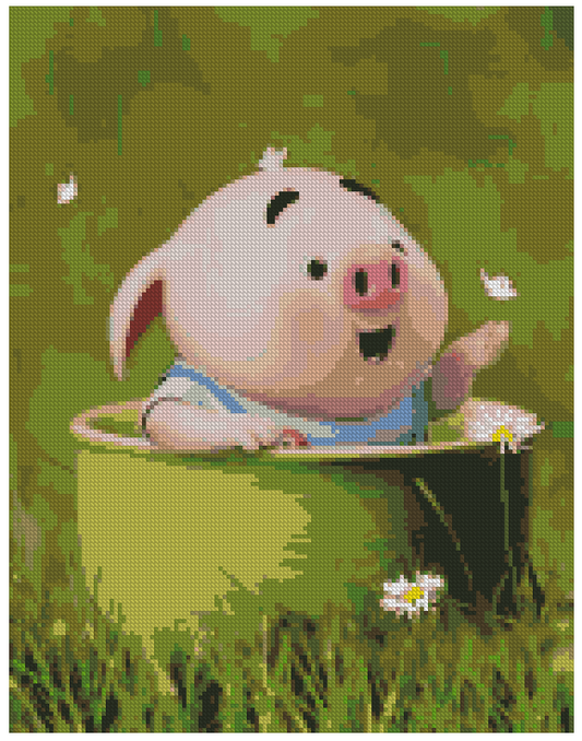 ZAi-1577 Cute Pigs Diamond Painting