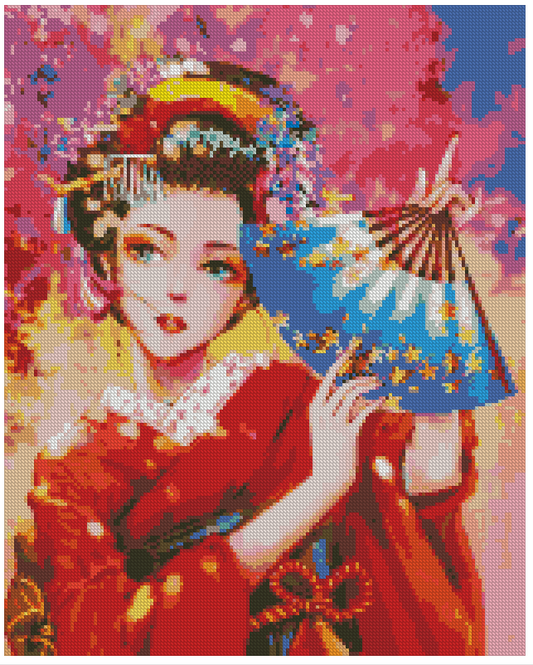 ZAi-1638 Girl Geisha Diamond Painting