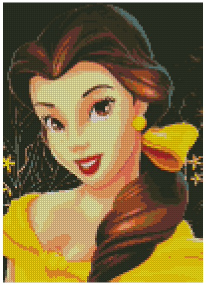 ZAi-165 Disney Princess Belle Diamond Painting