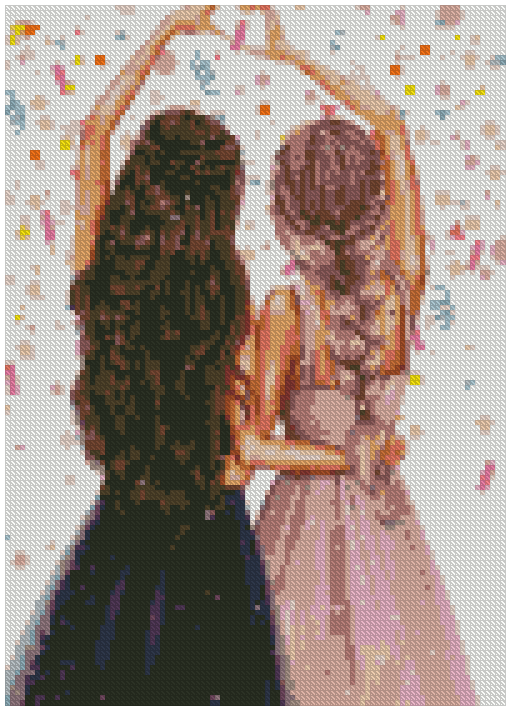 ZAi-1708 Sisters Friendships Diamond Painting