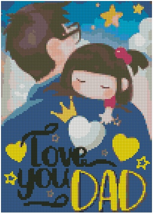 ZAi-1709 Dad Diamond Painting