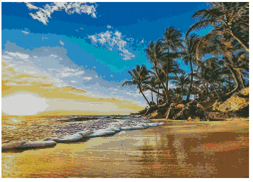 ZAi-1788 Beach Diamond Painting