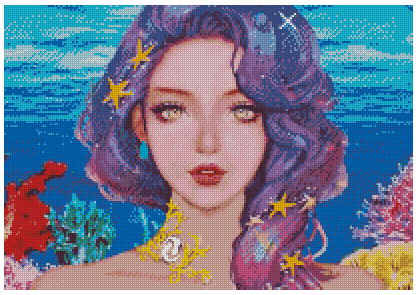 ZAi-2056 Pieces Girl Diamond Painting