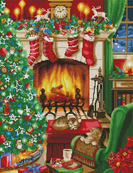 ZAiX-009 Christmas Fireplace Premium Kit