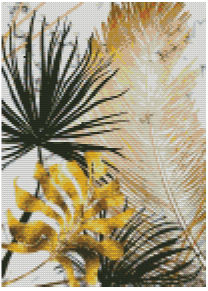 ZAi-2100 Wall Deco Plants Abstract Diamond Painting