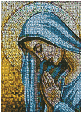 ZAi-2107 Holy Mary Christianity Diamond Painting