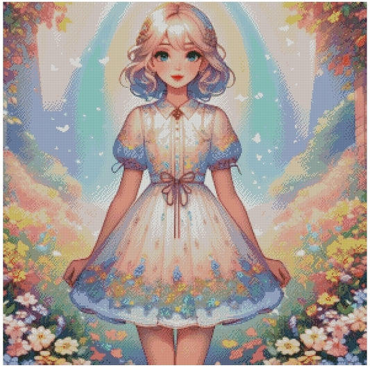 ZAi-2494 Girl Diamond Painting*