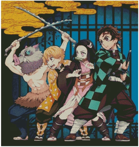 ZAi-2495 Demon Slayer Diamond Painting*