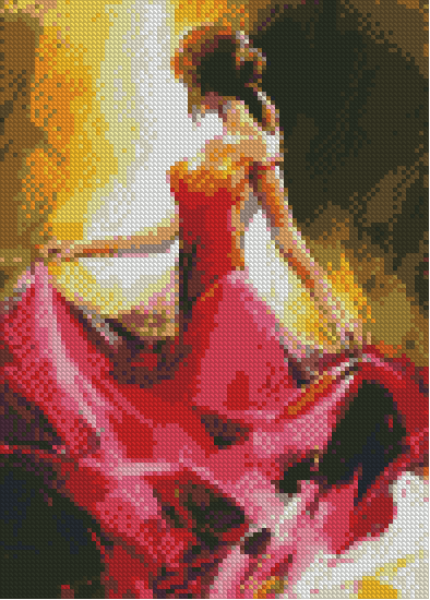 ZAi-320 Girl Dancing Diamond Painting