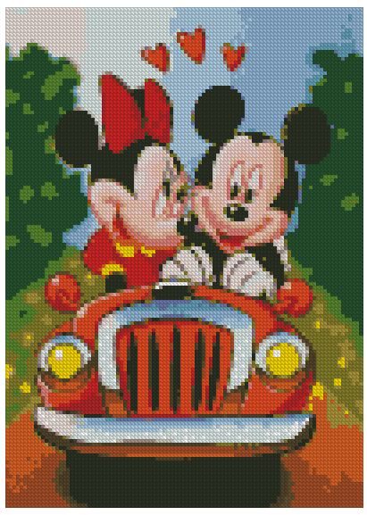 ZAi-327 Disney Mickey and Minnie Diamond Painting