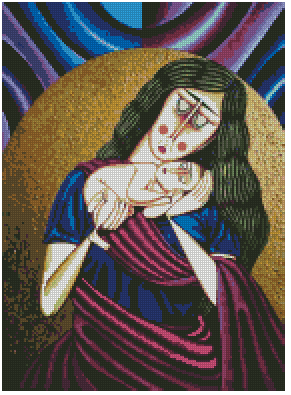 ZAi-336 Mother & Child Diamond Painting