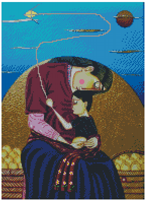 ZAi-337 Mother & Child Diamond Painting