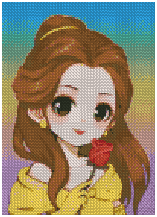 ZAi-455 Disney Princess Diamond Painting