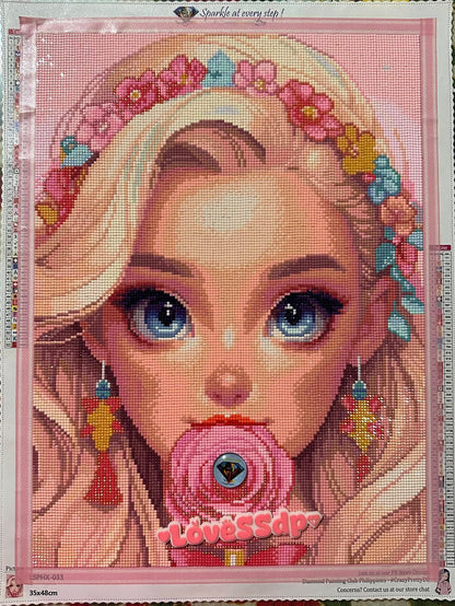 ZAiX-033 Sweet Barbie Premium Kit Diamond Painting