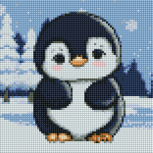 ZAi MINI-033 Penguin Diamond Painting