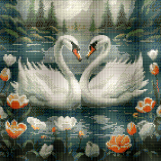 ZAi-2575 Swan Diamond Painting